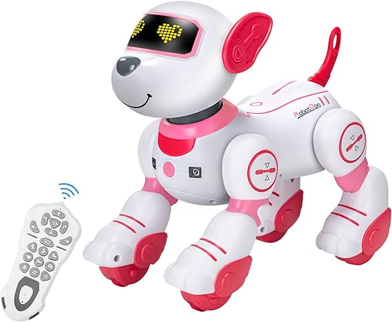 Remote Control Robot Dog Toy: Programmable Robotic Puppy for Kids Smart Interactive Robot Dog Dancing Singing Stunt Animal Toy for Toddler Toys 3-8 Year Gift