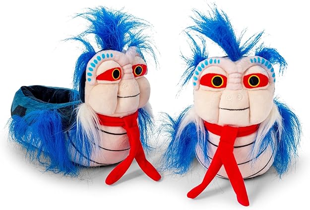 Worm Plush Slippers for Adults 